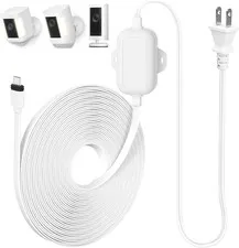 Outdoor Power Adapter Compatible with Spotlight Cam Plus/Pro (Battery), 25Ft/7.5