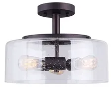 CANARM ISF633A03ORB Nash 3 Bulb Semi-Flush Mount 3 Light, Oil-Rubbed Bronze