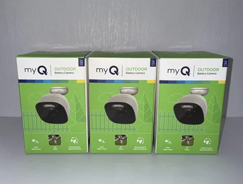 Myq Outdoor Battery Camera | 2K Camera, Color Night Vision, Spotlight, Motion Al