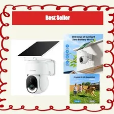 GALAYOU R6 Solar Outdoor Security Camera 2K WiFi Night Vision