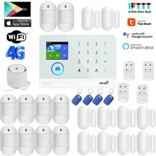 D33 WIFI 4G Internet TUYA APP Wireless Wired Home Security Burglar Alarm System