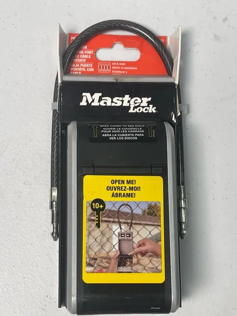 **NEW** Master Lock 5482D Portable Cable Lock Box (P67287)