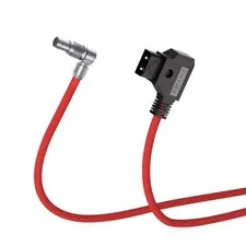 45cm Alvins Cables Power Cord RED Komodo 6K Camera Rotatable Right Angle 2 Pin