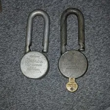 American Lock Company Series 1100 Hardened Keyed Padlocks, Silver, 2 Pack, 1 Key