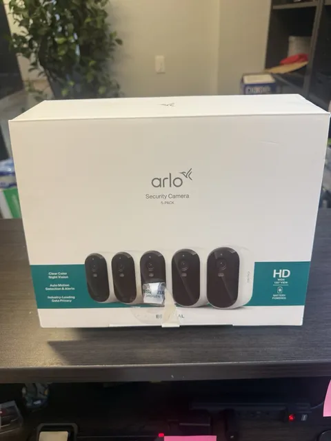 Arlo 5-Pack Security Camera System HD 720p Wi-Fi Battery Night/Motion I/O