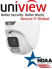UNV 4MP HD Audio IP67 NDAA PoE Uniview Turret Network IP Security Camera 2.8 mm
