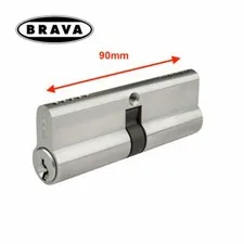 BRAVA Extended 90mm Length Double Euro Cylinder