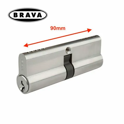 BRAVA Extended 90mm Length Double Euro Cylinder