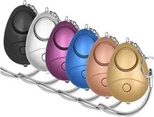 6 Pack 140DB Personal Safety Alarm Keychain LED Emergency Security Siren