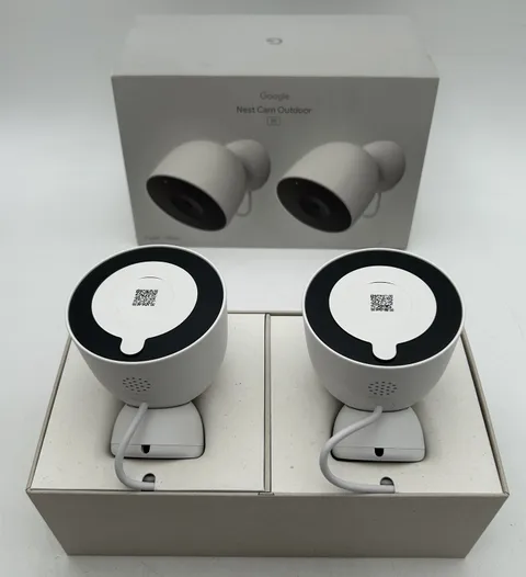 Google Nest Cam Outdoor Wired 2nd Gen Security Camera 2-Pack