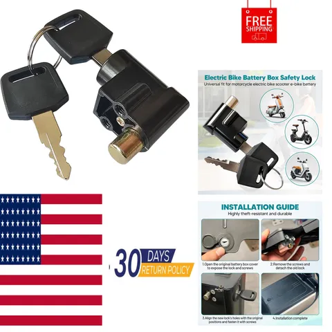 Universal Battery Box Lock for Electric Vehicles | Anti-Theft Metal Replacement