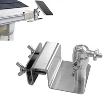 Gutter Mount for Eufy, Arlo Solar Panel , Adjustable Stainless Steel Mount Br...