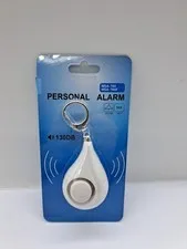 Keychain Personal Alarm 130 DB Personal Alarm Keychain White New