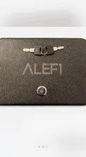 ALEFI Small Portable Metal Money Safe, Matte Black Key Lock Box w/ 2 Keys