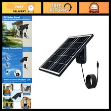 3W 5V USB C Solar Panel for Outdoor Security Camera - Eco-Friendly, IP66 Waterpr