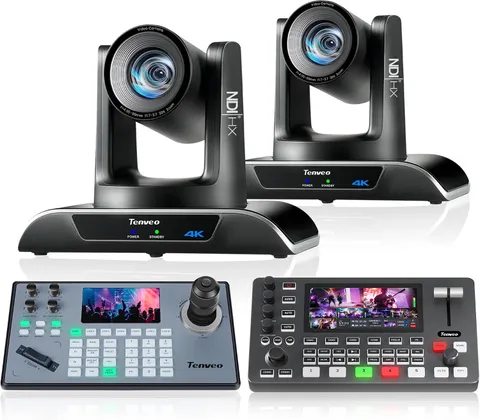 PTZ Camera Bundle/Kits -20X 4K NDI AI Auto-Tracking PTZ Camera(2Pcs) with Hdmi/U