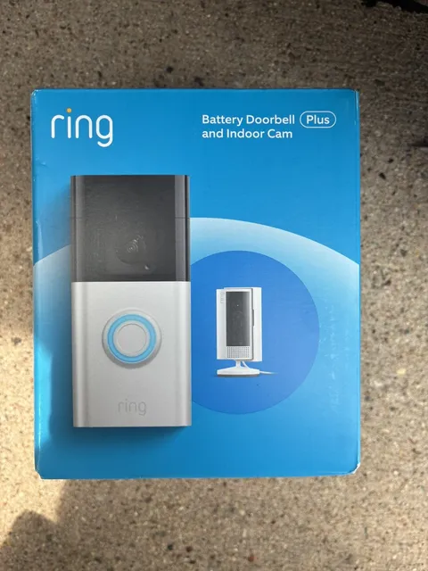 Ring Starter Set with Battery Doorbell and Indoor Cam Camera 2nd Gen BRAND NEW