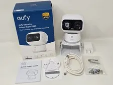 CIB eufy S350 Security Wired Indoor 4K Camera Dual Lens + Tilt Mount (T8416121)
