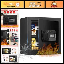 Fireproof Waterproof Safe Box 1.3 Cuft Digital Security Safe for Home, Anti-Thef