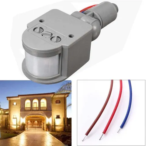 +&.PIR Motion Sensor Switch Security Infrared Light Wall Easy 180° NEW P6J2 H~