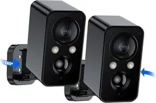 Security Cameras Wireless Outdoor Battery: 180° Horizontal Camera For Home Secur