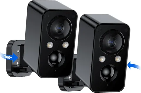 Security Cameras Wireless Outdoor Battery: 180° Horizontal Camera For Home Secur