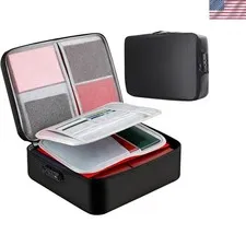 Compact Fireproof Document & Laptop Bag - Lightweight, Lockable Storage Solution