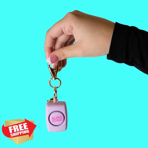 BLINGSTING Personal Safety Alarm Women 125dB Loud Keychain