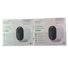 Arlo Essential VMC2030 Spotlight Wireless Indoor/Outdoor Camera Lot Of 2