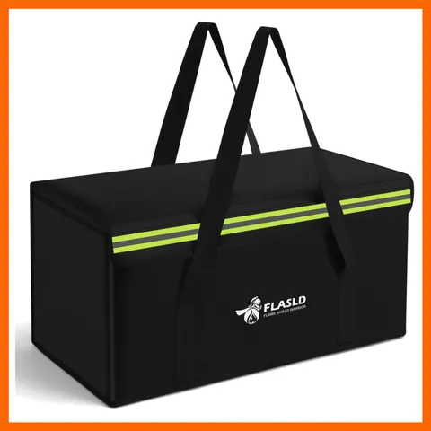 Large Fireproof Document Bags, 24x12x12” Waterproof Storage Firesafe Bag, Fir...