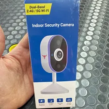 Kement 1080p Dual-Band Wi-Fi Indoor Camera Night Vision 2-Way Audio White