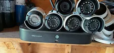 1080p Full HD DVR Wired Security Camera System 7 Cameras Night Vision In/Out