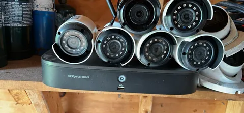 1080p Full HD DVR Wired Security Camera System 7 Cameras Night Vision In/Out