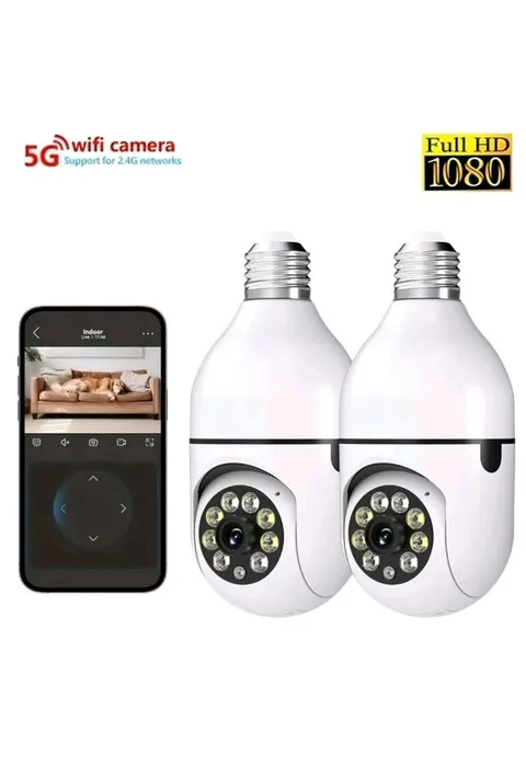 2PCS Wireless Security Camera System Outdoor Home 5G Wifi Night Vision Cam 1080P