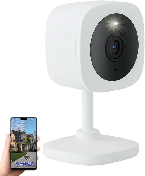 GMK Security Cameras for Home Indoor, 2K Color Night Vision Motion Detection 2-W
