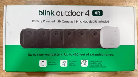 Blink Security Cameras Outdoor 4 XR 6 Camera Set with Sync Module HD Wireless