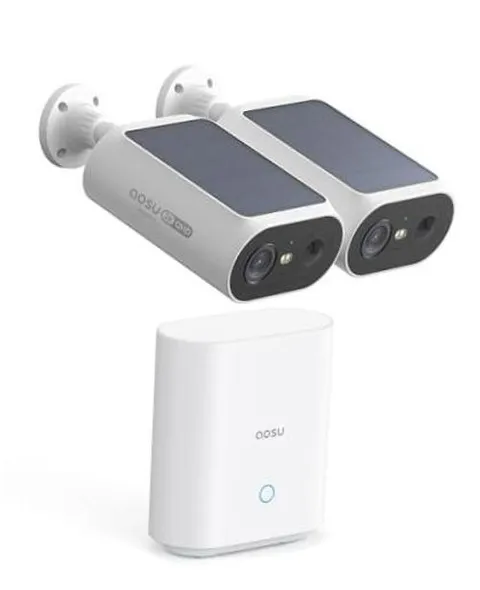 2K QHD Solar Security Cameras Wireless Outdoor System, 2-Cam-Kit | 2-Cam Kit