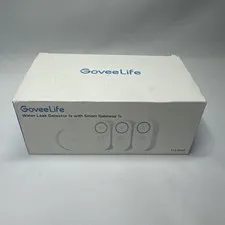 GoveeLife H5059 WiFi Smart Water Leak Sensor Alarm 3-Pack White