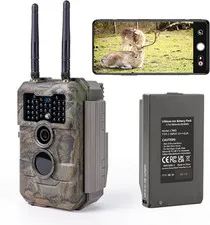 E6 2.0 Pro Wifi Trail Camera (Non-Cellular), Dual Antennas, Stable Connection, 4