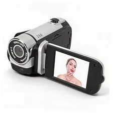 1080PDigital Camera, 16MP Camcorder with 2.4 Inch Rotatable Screen, 16X Silver