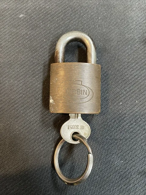 SOLID BRASS Corbin  Lock USA Padlock Brass TGD18
