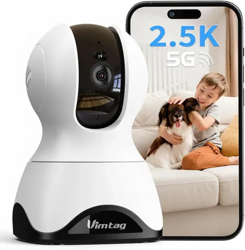 2.5K 4MP Pan Tilt Indoor Security Camera With Night Vision 2 Way Audio WiFi AI