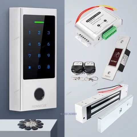 HOMSECUR IP66 APP WIFI RFID Access Control Set Waterproof 280KG Magnetic Lock