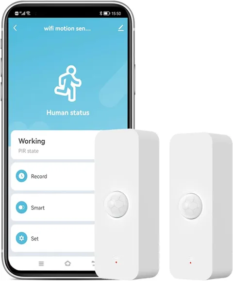 Smart PIR Motion Sensor: Wifi Motion Detector with App Notification Alerts, Wire
