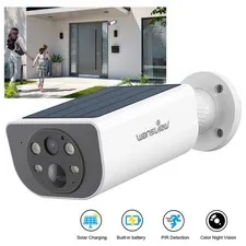 Wansview Solar Security Camera Wireless Outdoor WiFi 2K AI Motion Detection