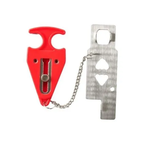 Master Lock Portable Door Lock for Travelers at Hotel, Apartment, Front 1 Pack