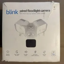 Blink Outdoor Floodlight Wired 1080p Security Camera with Motion Detection White