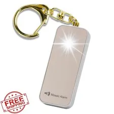 Ultrathin Personal Alarm Rainproof Ultra-Lightweight 0.8 oz Loud 130db Keycha...