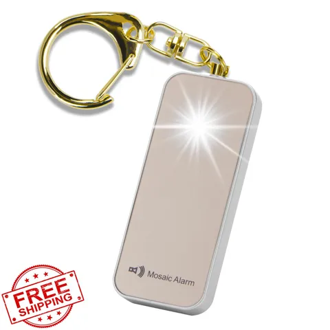 Ultrathin Personal Alarm Rainproof Ultra-Lightweight 0.8 oz Loud 130db Keycha...