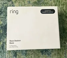 Ring Alarm Base Station White Z-Wave Zigbee Wi-Fi Bluetooth w/ Power Supply